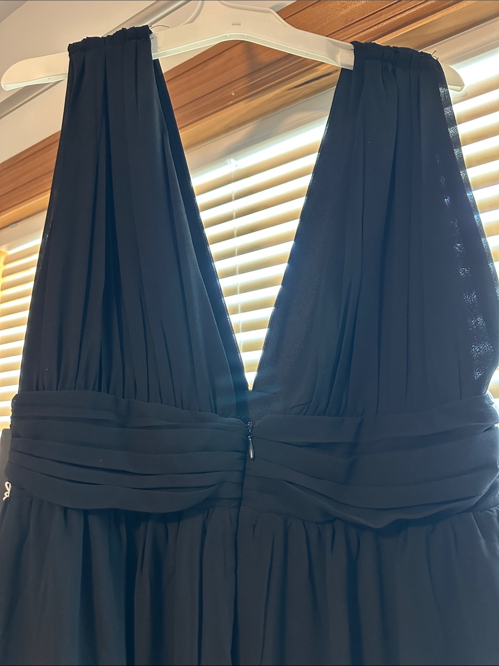 Lulu's Black V-Neck Empire Waist Maxi Dress - Picture 6 of 11